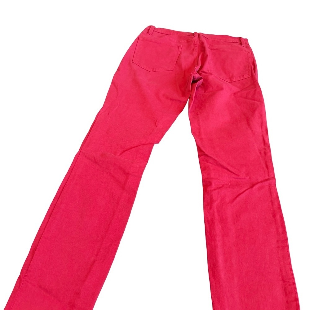 Frame Denim Le High Skinny Vintage Red Jeans Pants Stretch Raw Hem SIze 28 Women - Picture 9 of 14
